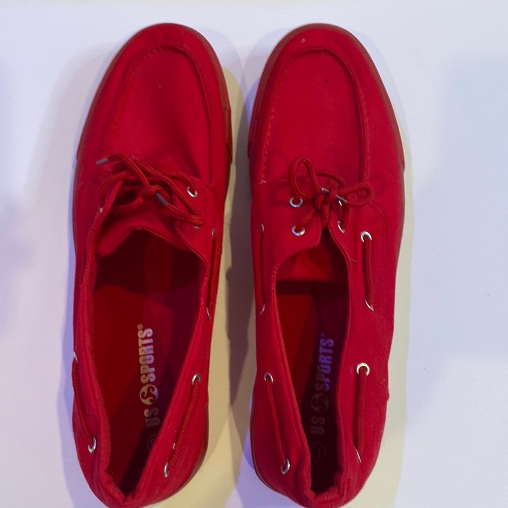 Men’s Loafers. Size 13. Brand: US Sports. Red.